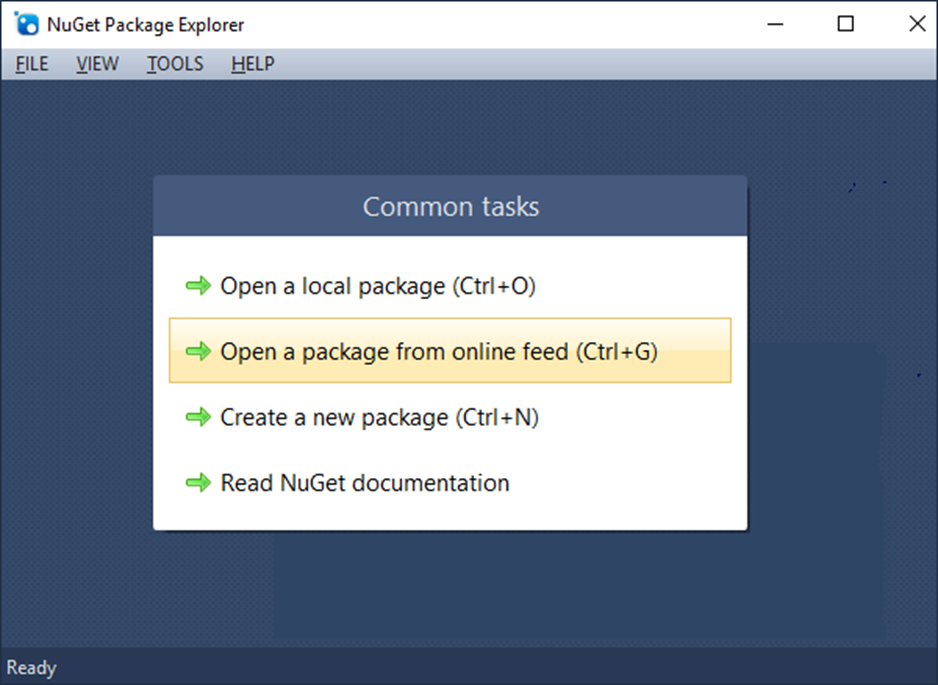 nuget package explorer