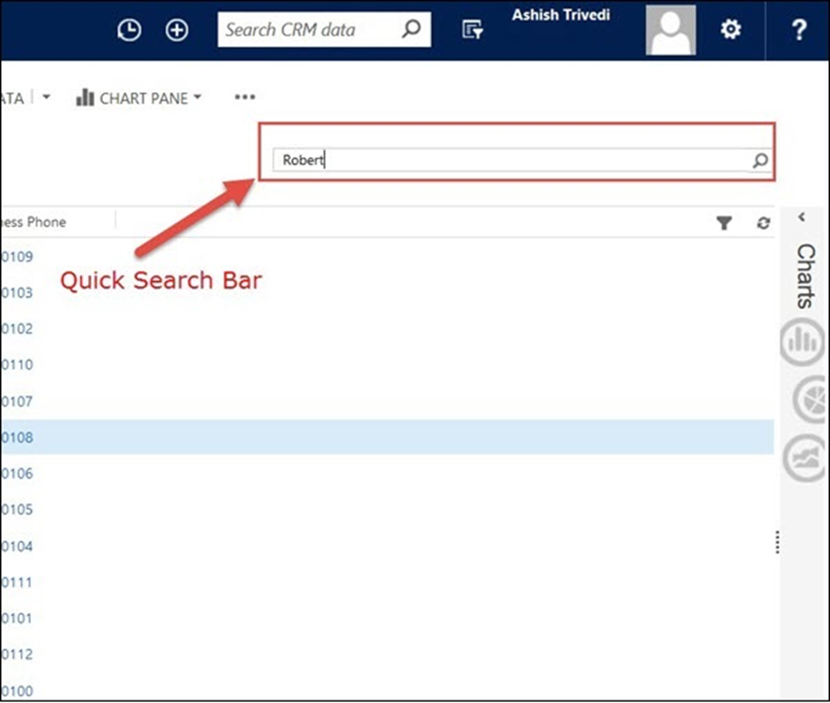 Microsoft Dynamics CRM - Tìm kiếm