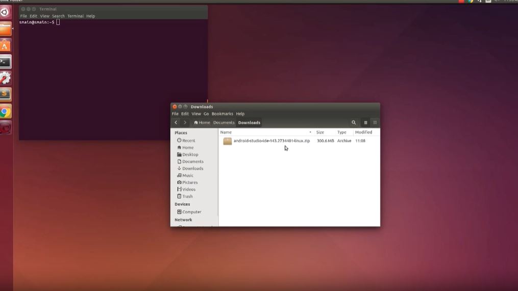 cài android linux