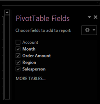 Trường PivotTable