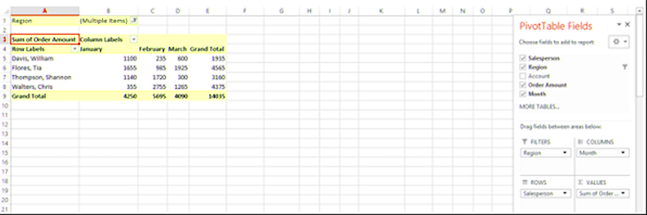 PivotTable