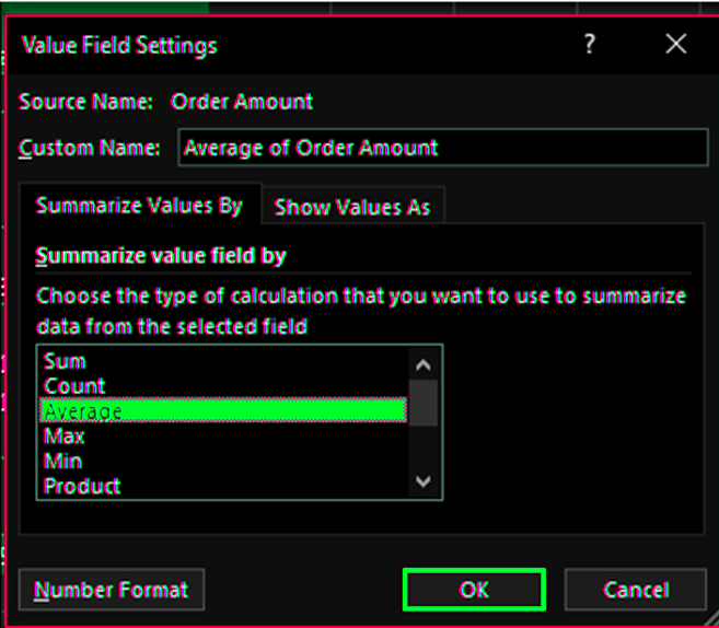 PivotTable.