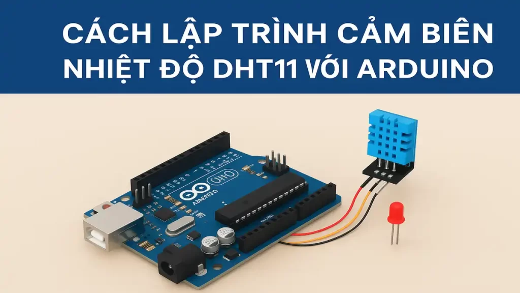 Code ví dụ lập trình cảm biến DHT11 Arduino
